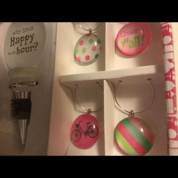 Slant Collection Wine Bottle Stopper and Charms - Picture 3 of 4